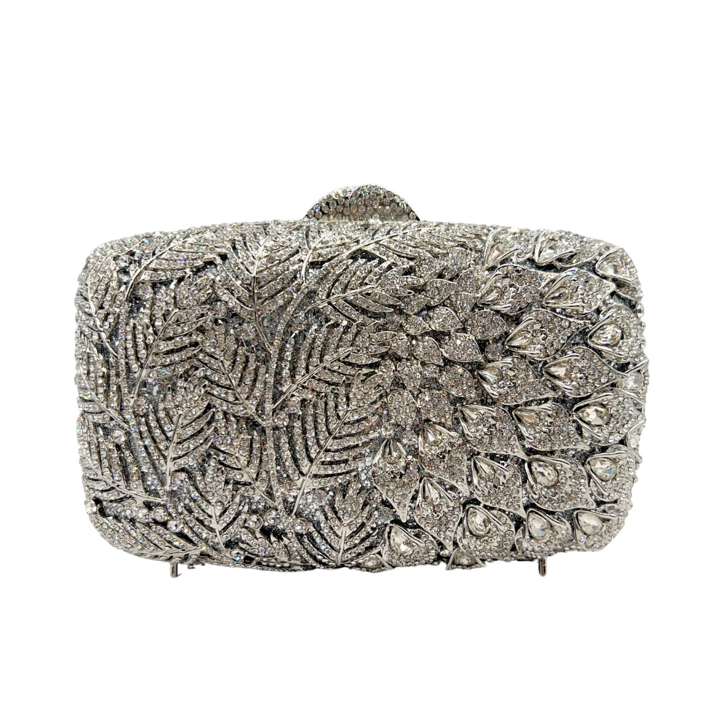 Elegant Women Leaf Pattern Eve – Clutch Bag Evening recenzja i cena