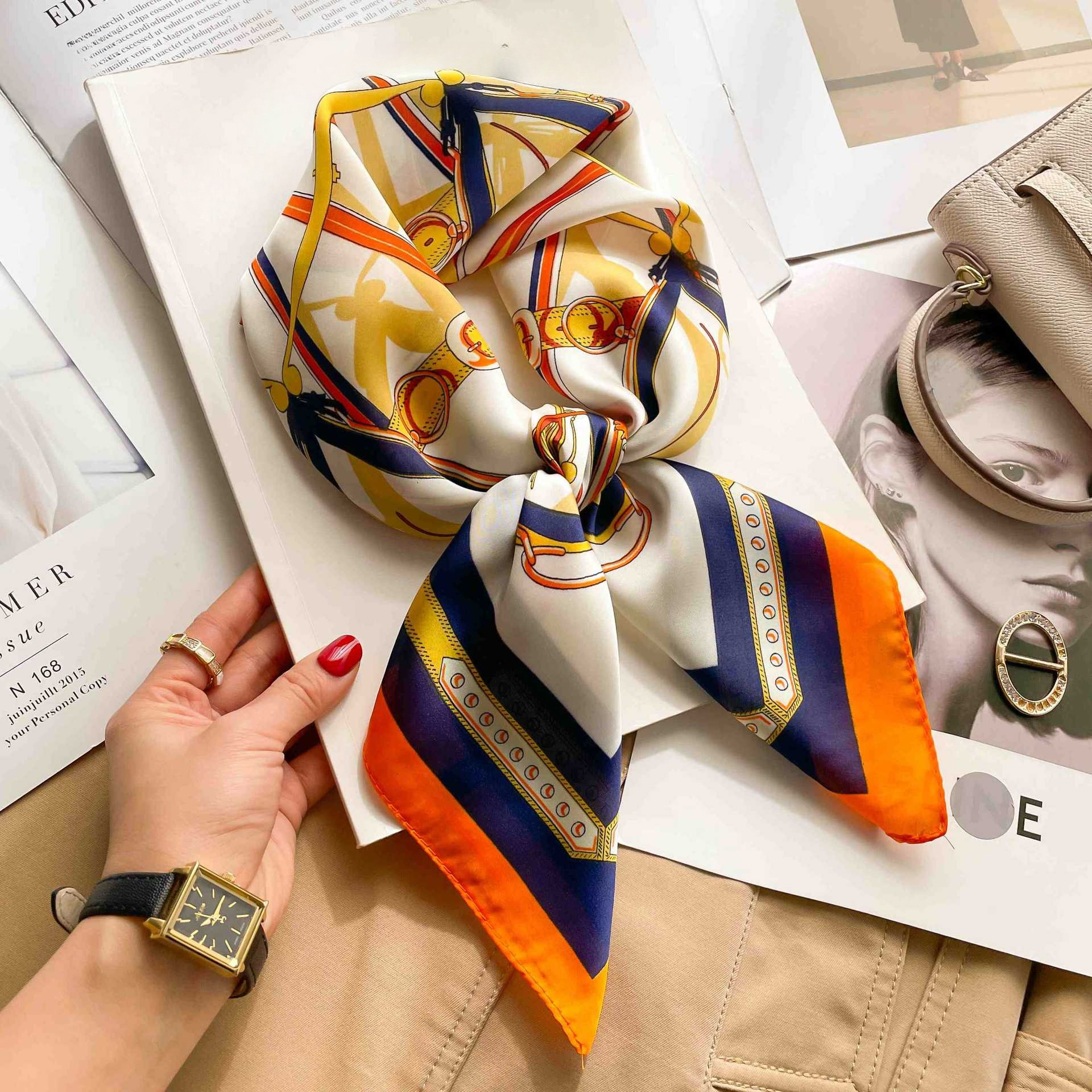 70cm Luxury Belt Print Silk Sq – Women Bags Online recenzja i cena
