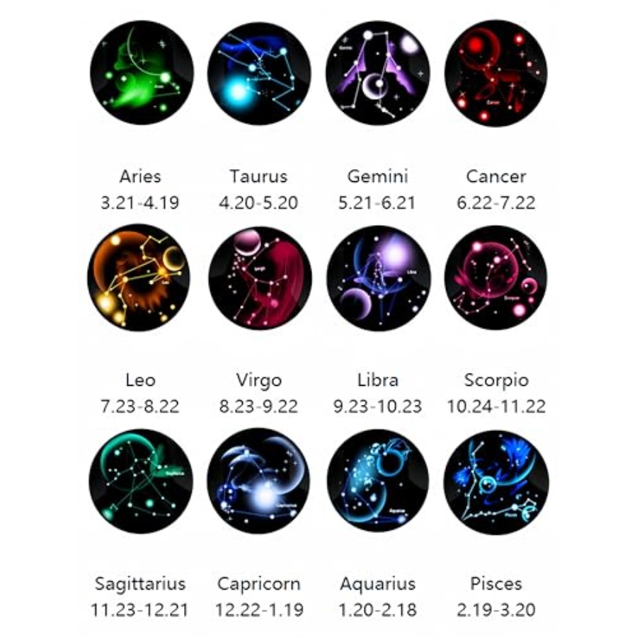 DEQIYIJI Zodiac Necklace Jewel – Half Moon Crescent recenzja i cena
