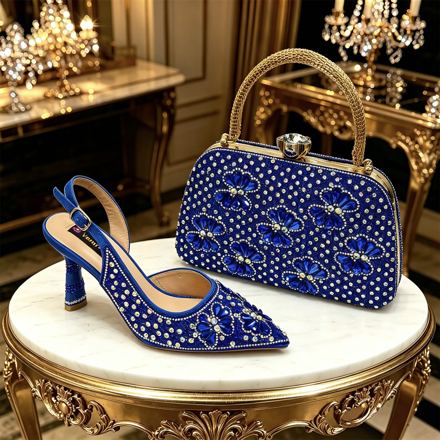 Venus Chan Gold Pointed Toe Rh – Women Bags For Wedding recenzja i cena