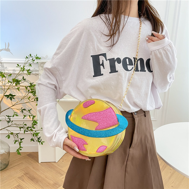 Laser Circular Planet Shape Pu – Women'S Young Bags recenzja i cena