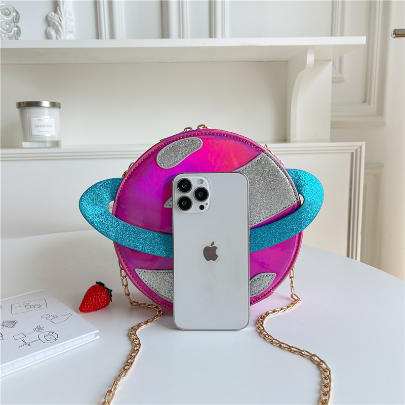 Laser Circular Planet Shape Pu – Women'S Young Bags recenzja i cena